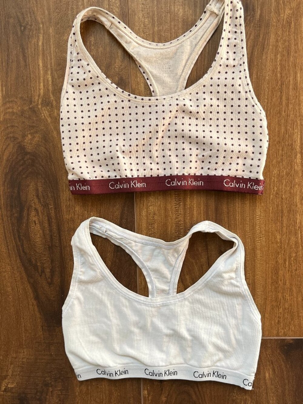 Calvin Klein loungewear racerback bras sleep coquette preppy soft girl cottage